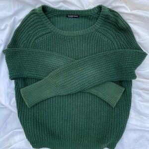 Cropped fisherman pullover
